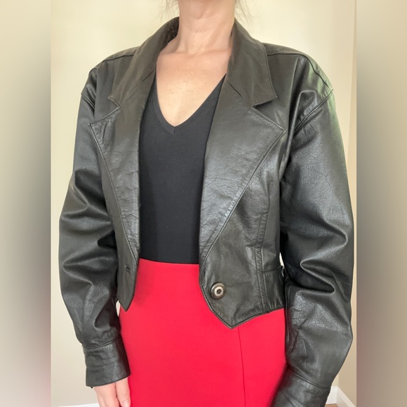 Wilsons Leather Vintage Leather Cropped Jacket - Picture 3 of 15